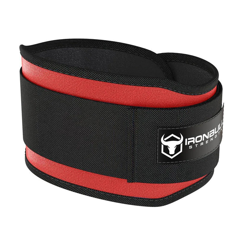 Iron Bull 5" Nylon Weightlifting Belt Red / Small - Apparel & Accessories - Hyperforme.com