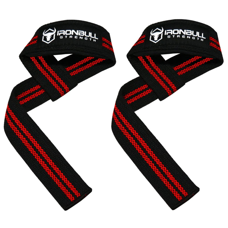 Iron Bull Lifting Straps Black / Red - Apparel & Accessories - Hyperforme.com