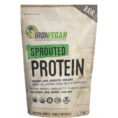 Iron Vegan Sprouted Protein - 1kg Natural Vanilla - Protein Powder (Vegan) - Hyperforme.com