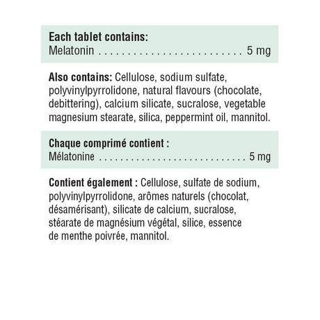 Jamieson Melatonin 5mg Fast Dissolving Chocolate Mint Tabs - 100 tabs Default Title - Sleep Aid Supplements - Hyperforme.com