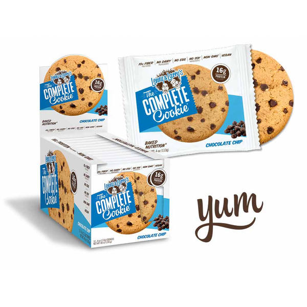 Lenny and Larry Cookie Vegan - 12 Cookies Chocolate Chip - Protein Bars - Hyperforme.com