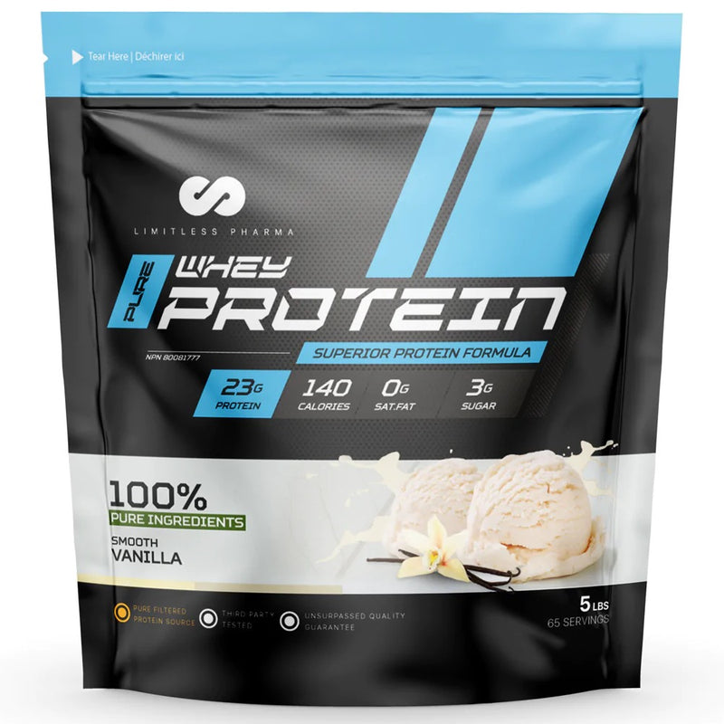 Limitless Pharma Advanced Whey Protein - 5lb Smooth Vanilla - Protein Powder (Whey) - Hyperforme.com