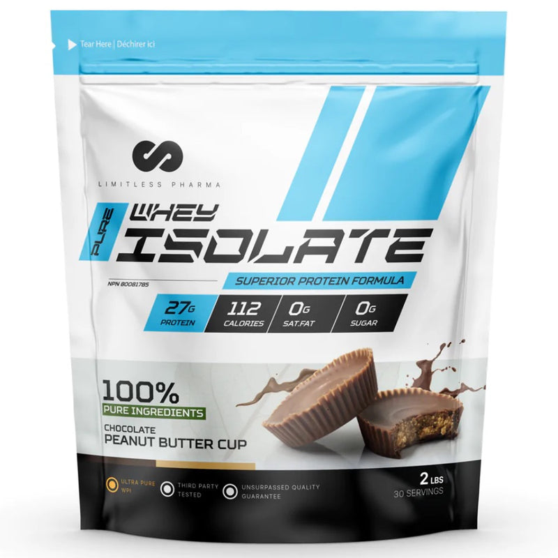 Limitless Pharma Whey Isolate - 2lb Chocolate Peanut Butter cup - Protein Powder (Whey Isolate) - Hyperforme.com