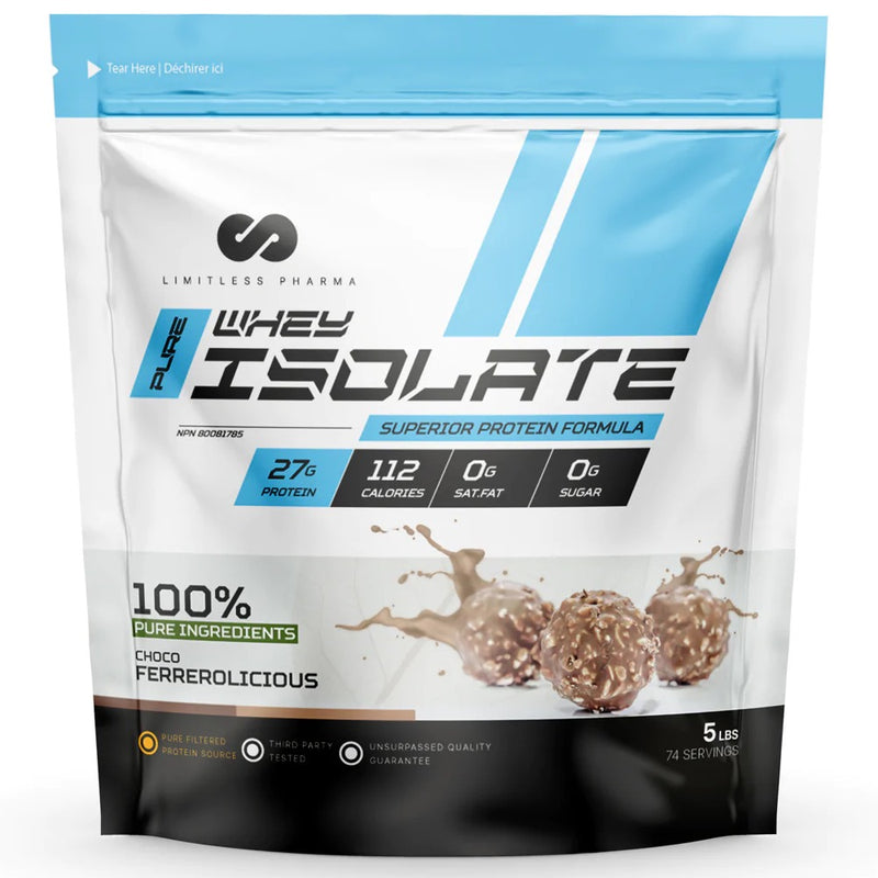 Limitless Pharma Whey Isolate - 5lb Choco Ferrerolicious - Protein Powder (Whey Isolate) - Hyperforme.com