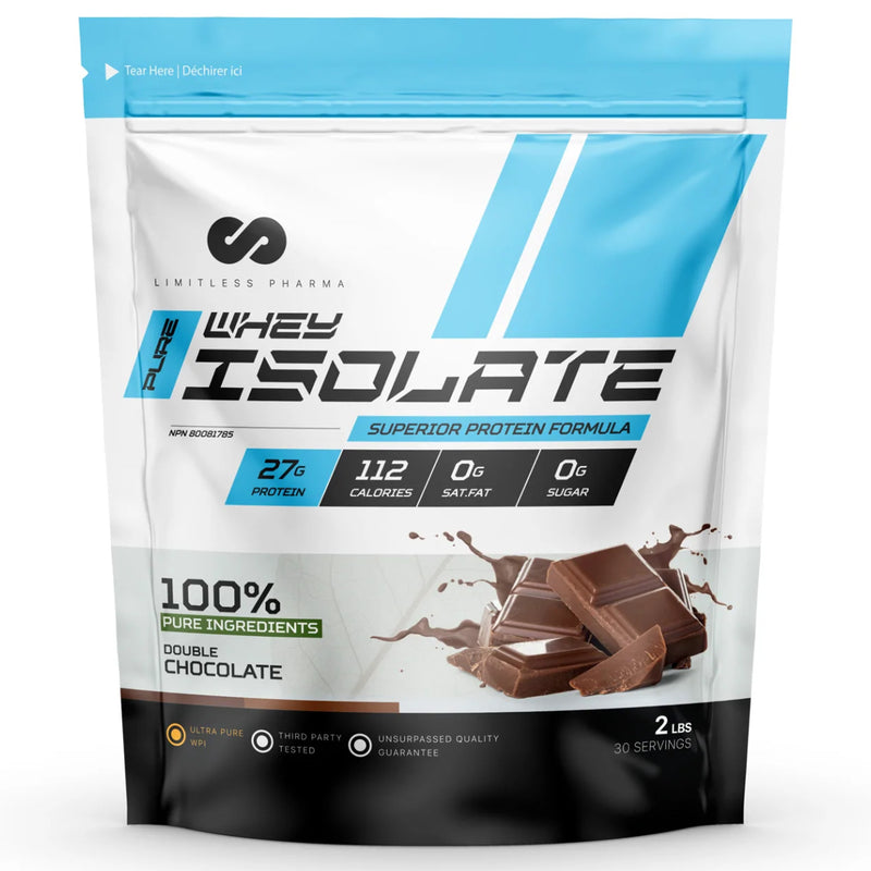 Limitless Pharma Whey Isolate - 2lb Double Chocolate - Protein Powder (Whey Isolate) - Hyperforme.com
