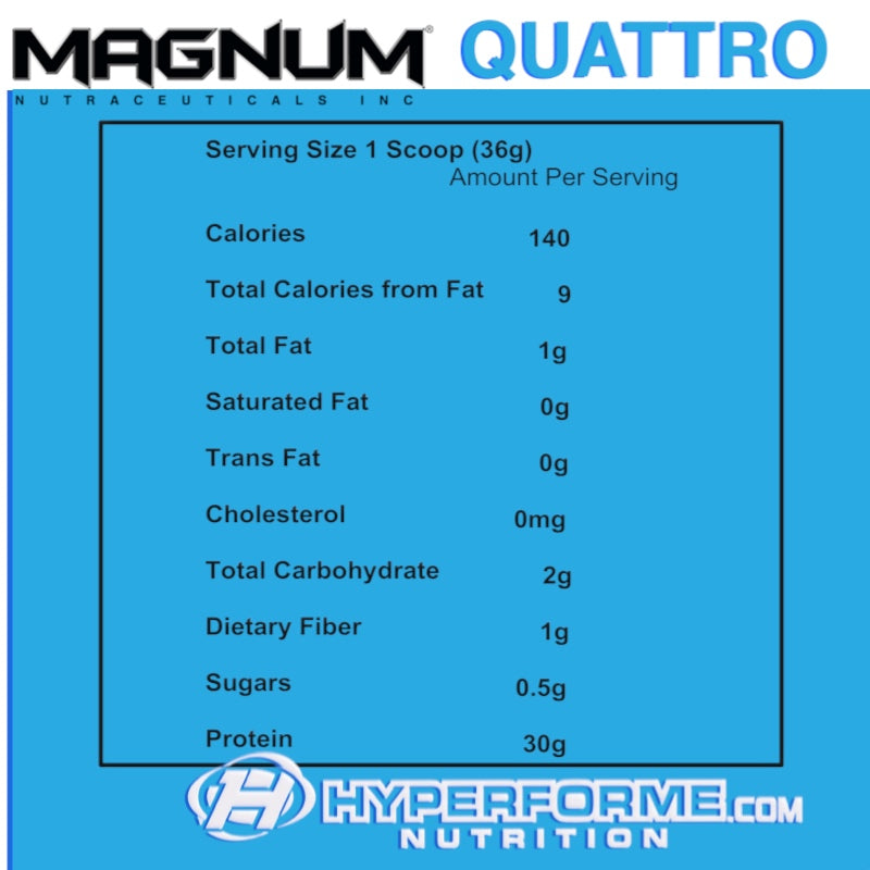 Magnum Quattro - 2lb - Protein Powder (Whey Isolate) - Hyperforme.com