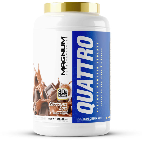 Magnum Quattro Original - 2lb Chocolate Love - Protein Powder (Whey Isolate) - Hyperforme.com