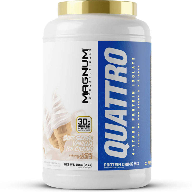 Magnum Quattro Original - 2lb Soft Serve Vanilla Ice Cream - Protein Powder (Whey Isolate) - Hyperforme.com