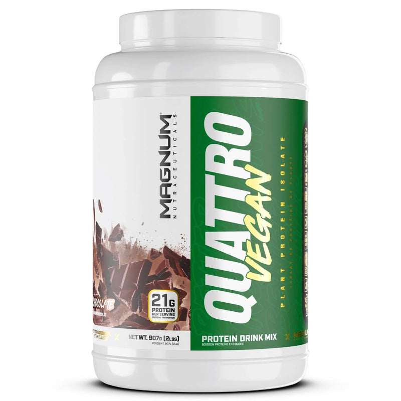 Magnum Quattro Vegan Protein - 2lb Chocolate - Protein Powder (Vegan) - Hyperforme.com