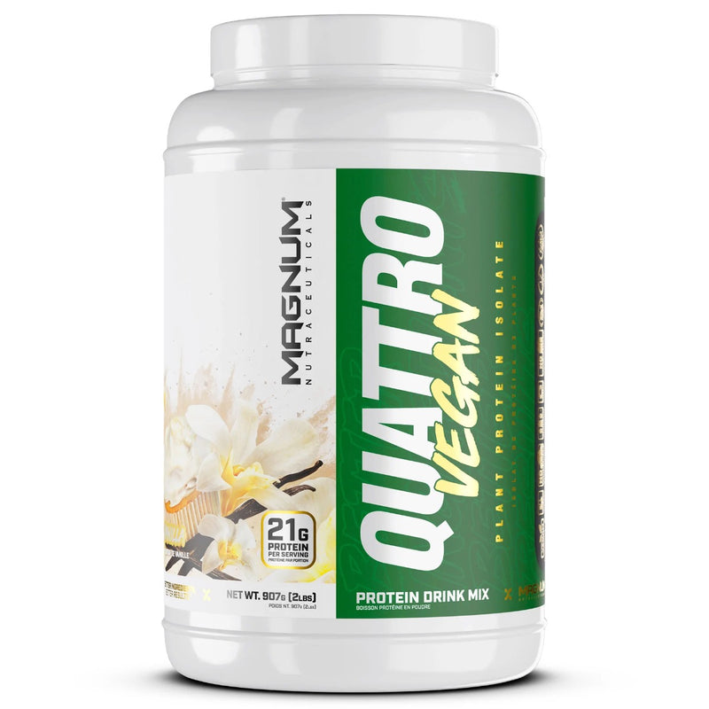 Magnum Quattro Vegan Protein - 2lb Vanilla - Protein Powder (Vegan) - Hyperforme.com