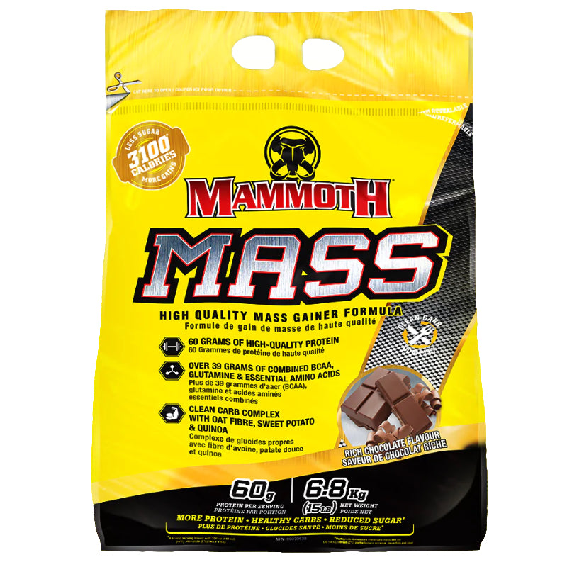 Mammoth Mass - 15lb Chocolate - Protein Powder (weight Gainer) - Hyperforme.com