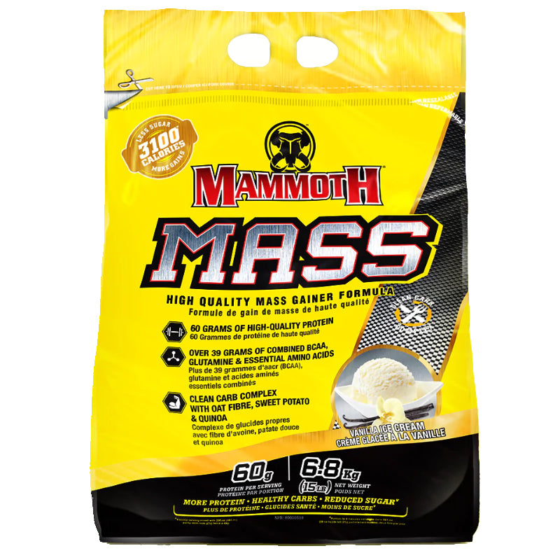 Mammoth Mass - 15lb Vanilla - Protein Powder (weight Gainer) - Hyperforme.com