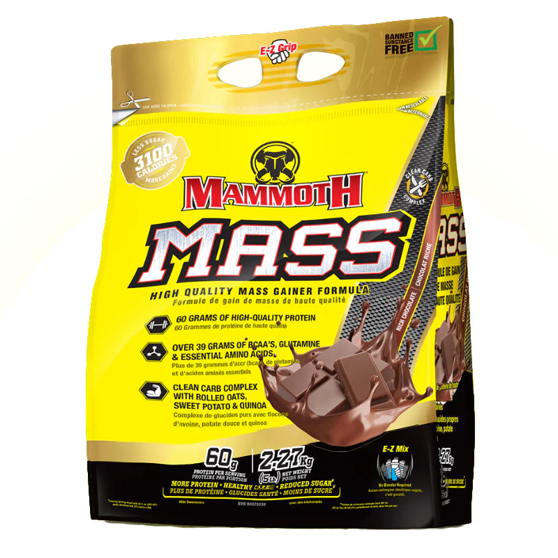 Mammoth Mass - 5lb Chocolate - Protein Powder (weight Gainer) - Hyperforme.com