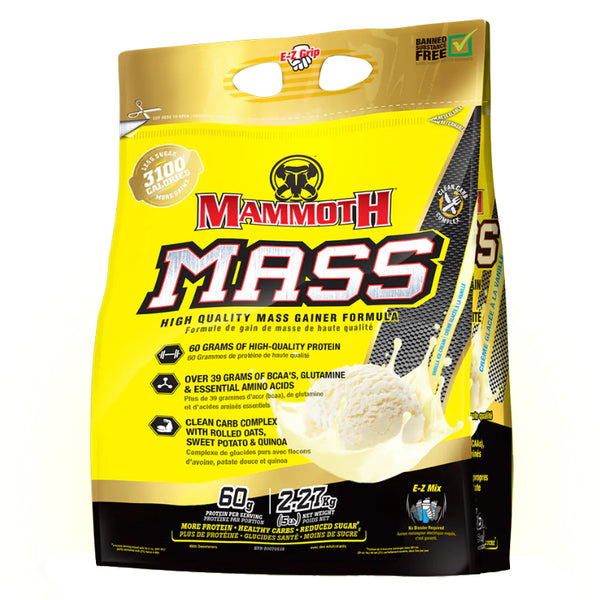 Mammoth Mass - 5lb Vanilla - Protein Powder (weight Gainer) - Hyperforme.com
