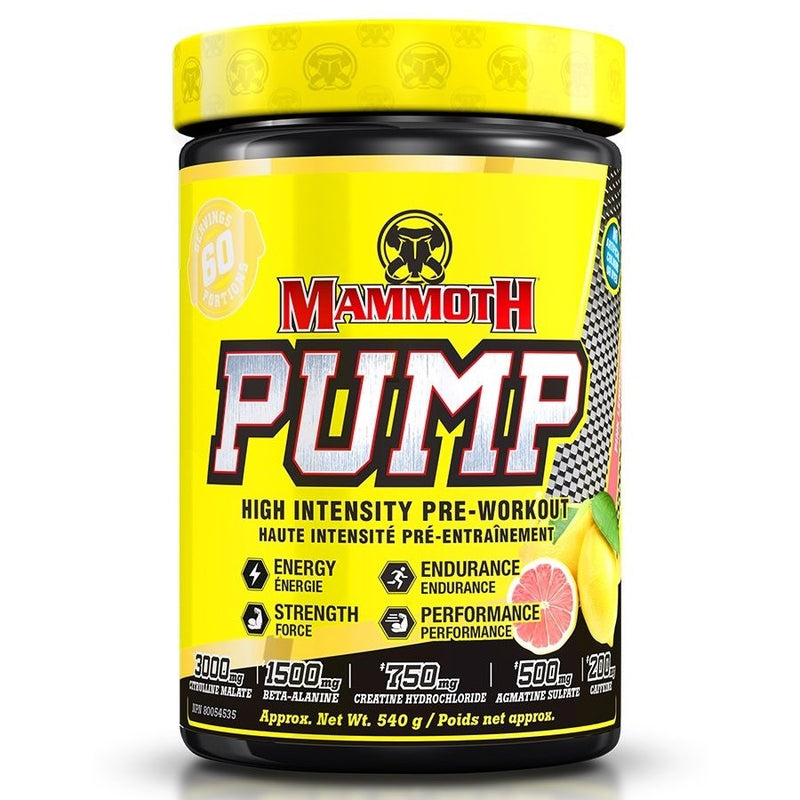 Mammoth Pump - 60 servings Pink Lemonade - Nitric Oxide Supplements - Hyperforme.com