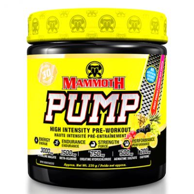 Mammoth Pump - 30 servings Fruit Punch - Nitric Oxide Supplements - Hyperforme.com