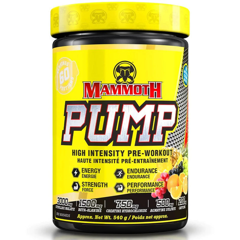 Mammoth Pump - 60 servings Fruit Punch - Nitric Oxide Supplements - Hyperforme.com