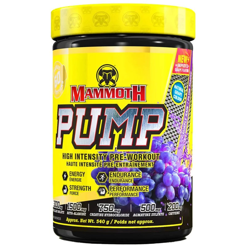 Mammoth Pump - 60 servings Purple Rain Grape - Nitric Oxide Supplements - Hyperforme.com