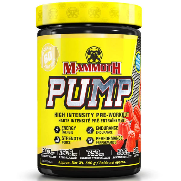 Mammoth Pump - 60 servings Swedish Very Berry - Nitric Oxide Supplements - Hyperforme.com