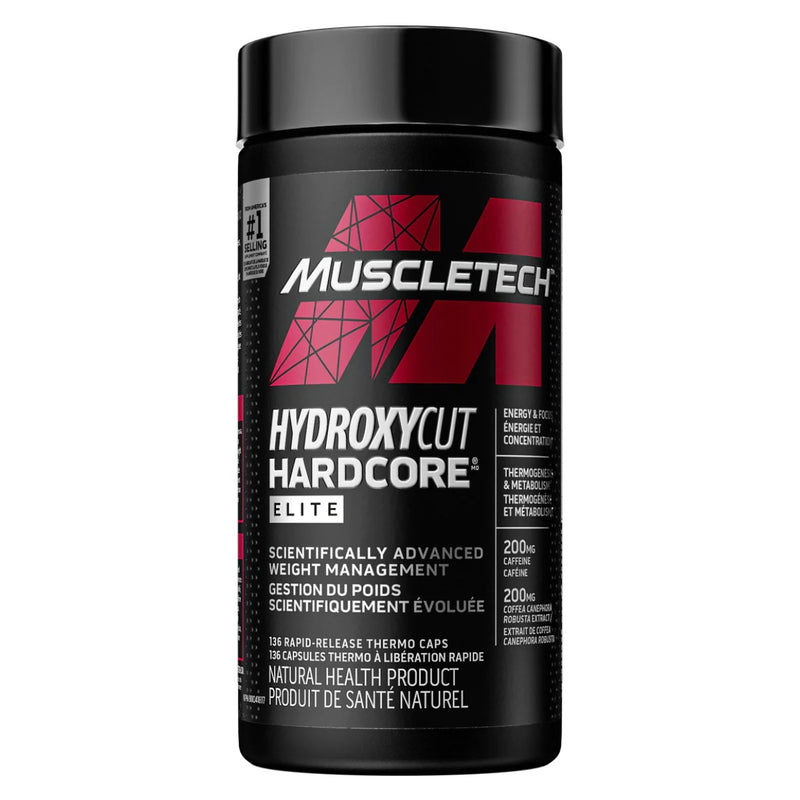 Muscletech Hydroxycut Hardcore Elite - 136 caps - Weight Loss Supplements - Hyperforme.com