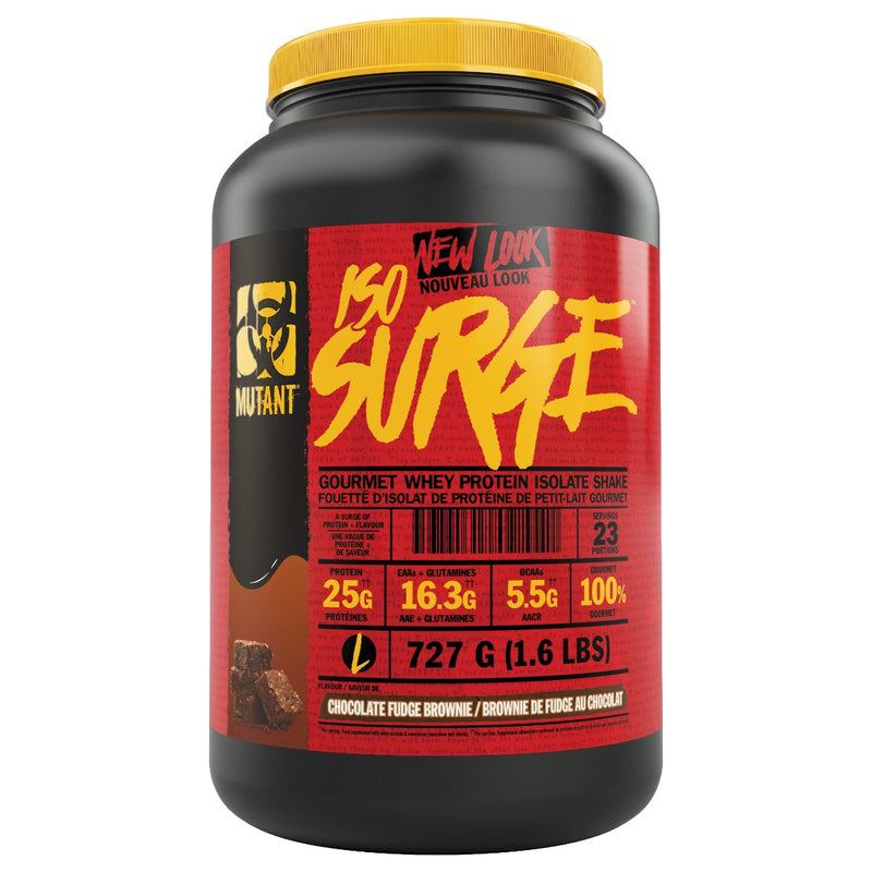 Mutant Iso-Surge - 1.6lb Chocolate Fudge Brownie - Protein Powder (Whey Isolate) - Hyperforme.com