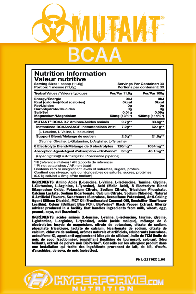 Mutant Bcaa - 1044g - BCAA - Hyperforme.com