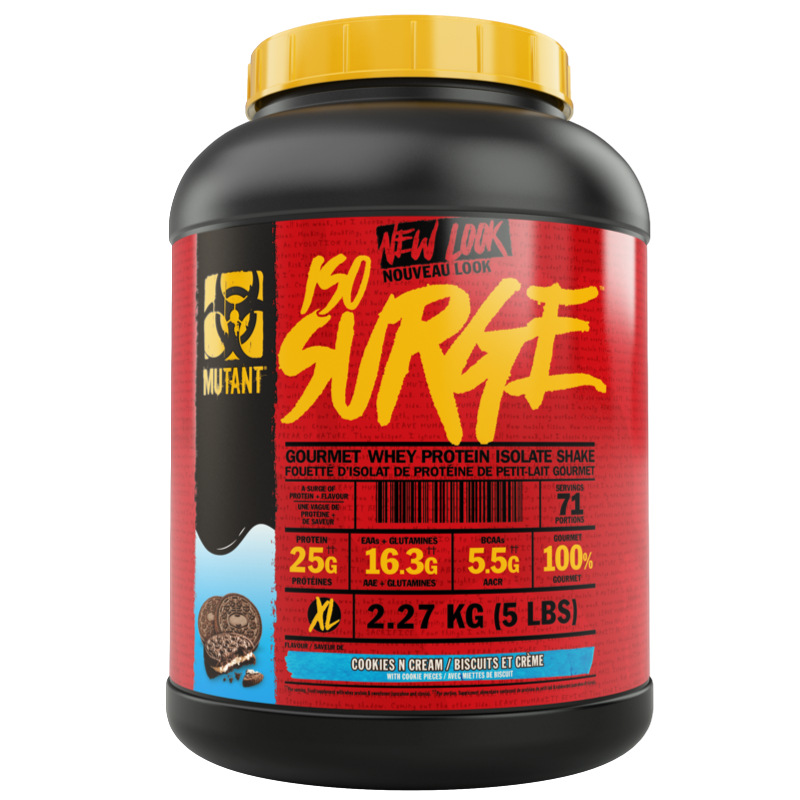Mutant Iso-Surge - 5lb Cookies n’ Cream - Protein Powder (Whey Isolate) - Hyperforme.com