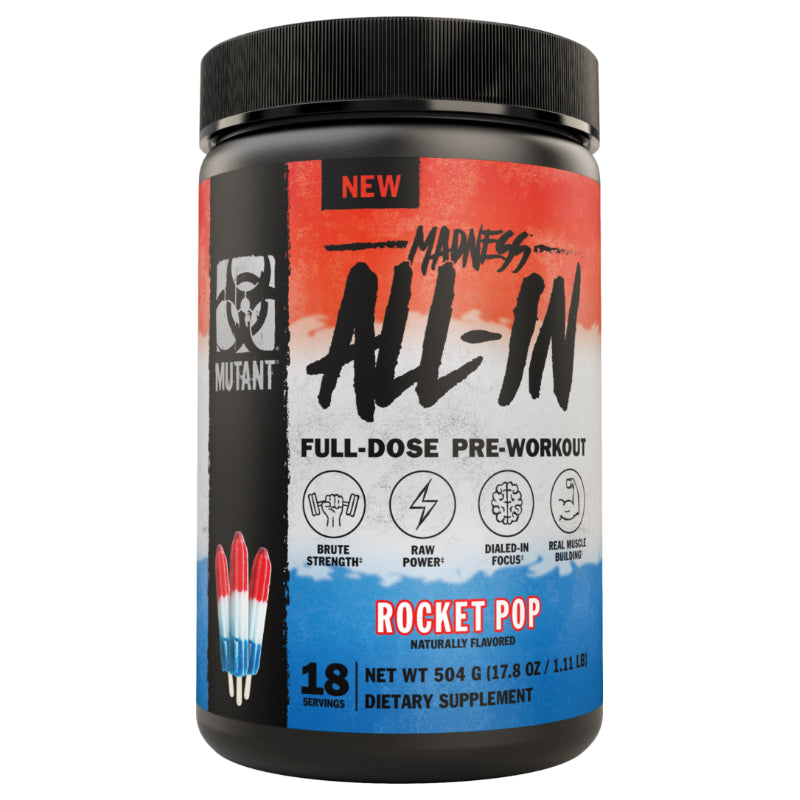 Mutant Madness All In - 36 Servings Rocket Pop - Pre-Workout - Hyperforme.com