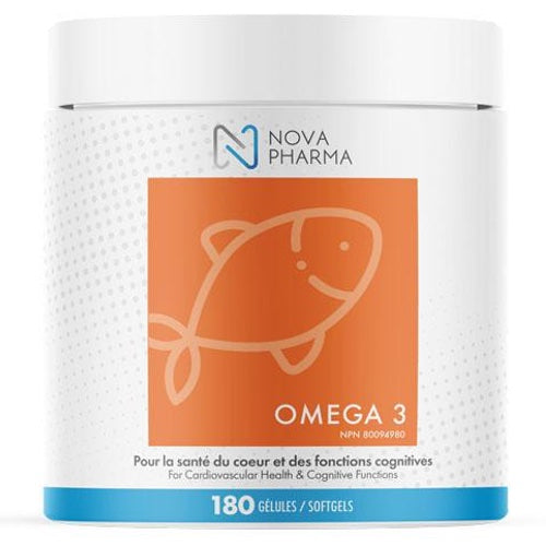 Nova Pharma Omega3 - 180 Softgels - Omega 3 Supplements - Hyperforme.com