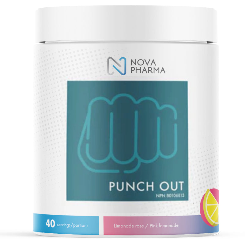 Nova Pharma Punch Out - 40 servings Pink Lemonade - Pre-Workout - Hyperforme.com
