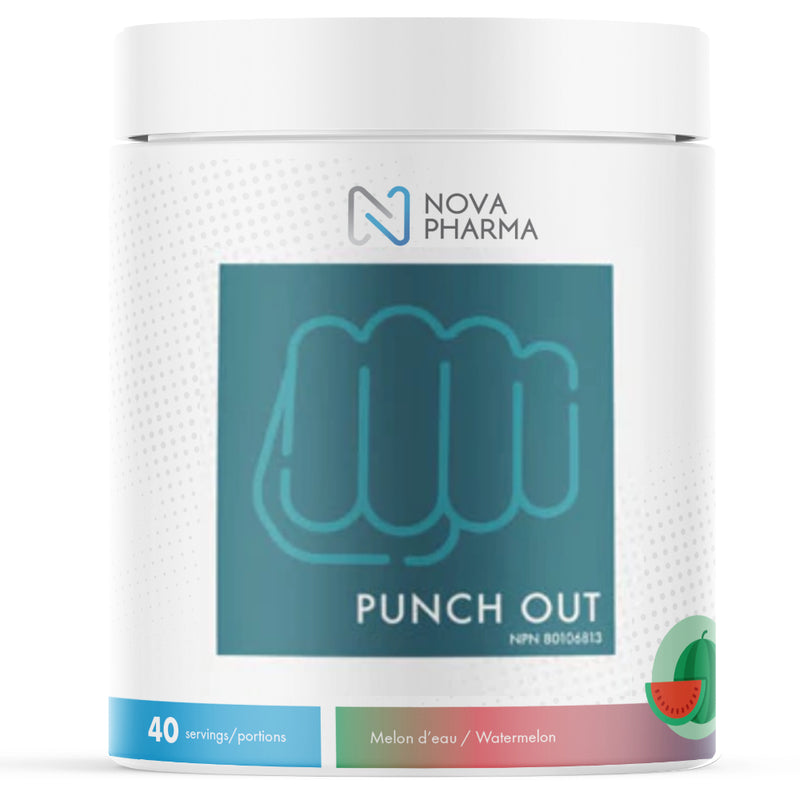 Nova Pharma Punch Out - 40 servings Watermelon - Pre-Workout - Hyperforme.com