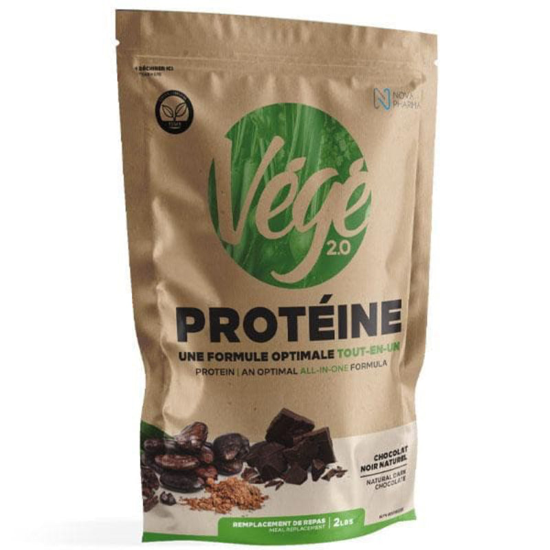 Nova Pharma VÉGÉ Protein - 2lb Dark Chocolate - Protein Powder (Vegan) - Hyperforme.com