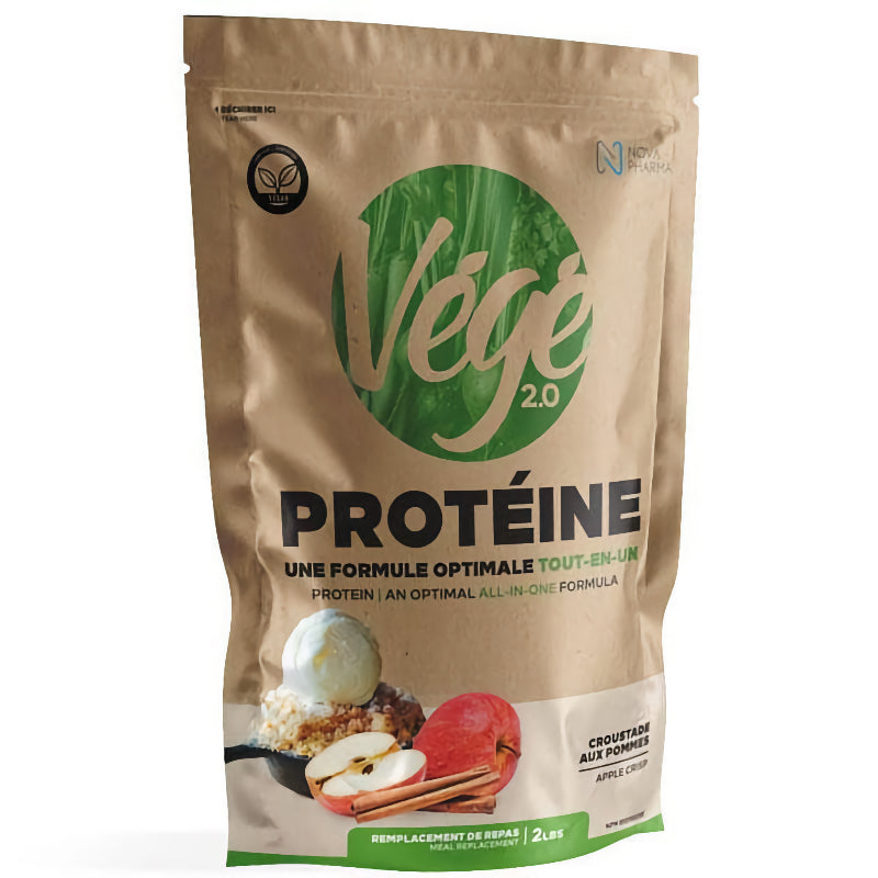 Nova Pharma VÉGÉ Protein - 2lb Apple Crisp - Protein Powder (Vegan) - Hyperforme.com