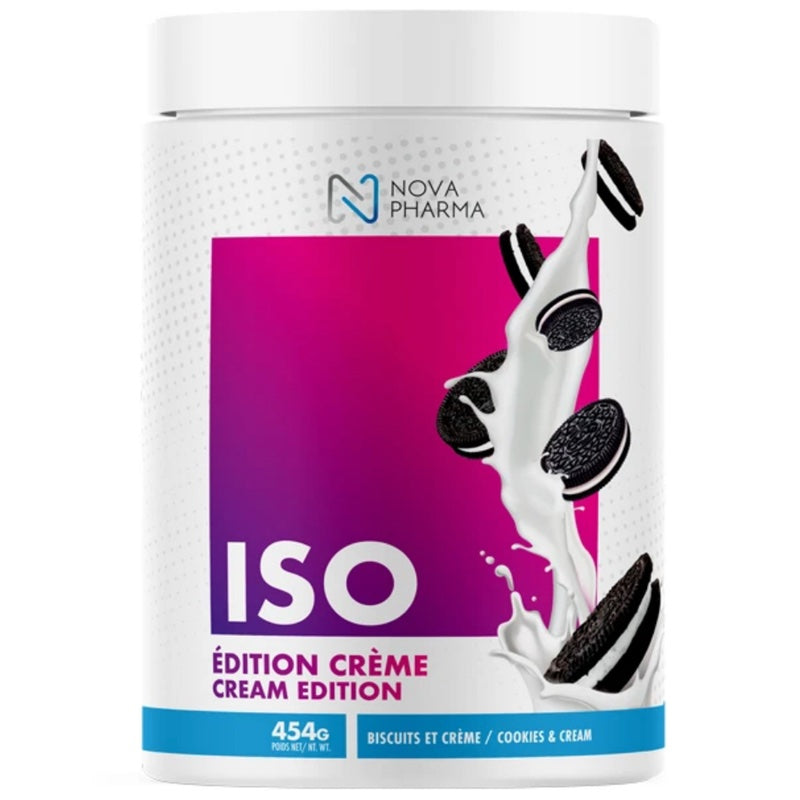 Nova Phama Iso - 1lb Cookies ans Cream - Protein Powder (Whey Isolate) - Hyperforme.com