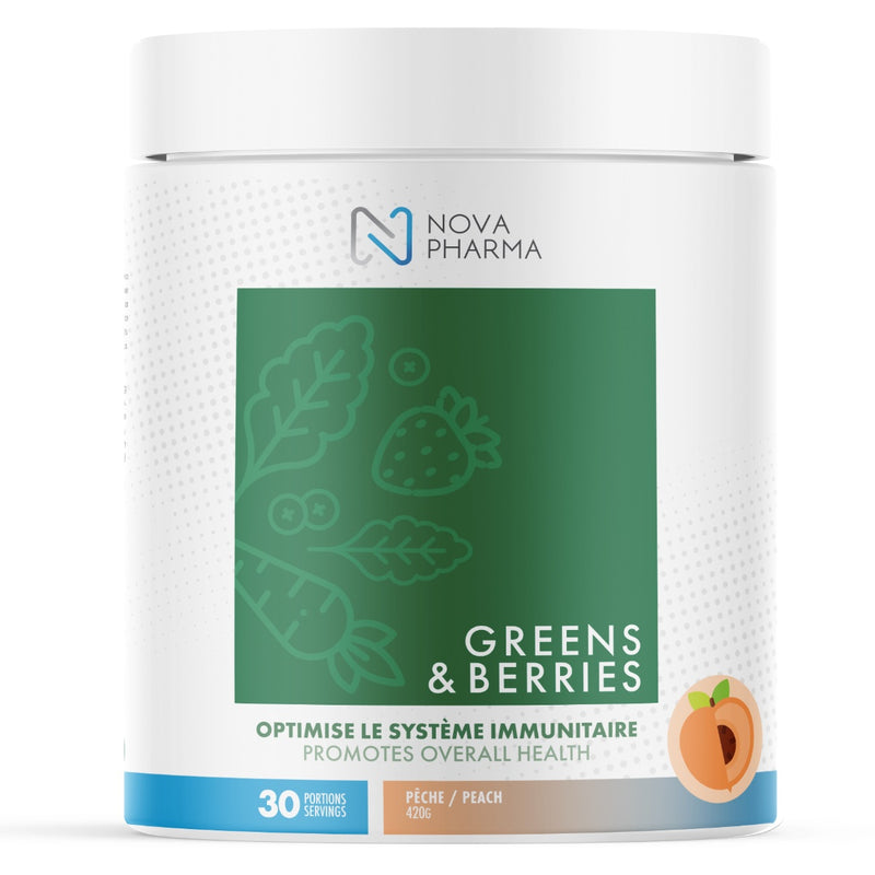 Nova Pharma Greens - 30 Servings Peach - Superfoods (Greens) - Hyperforme.com