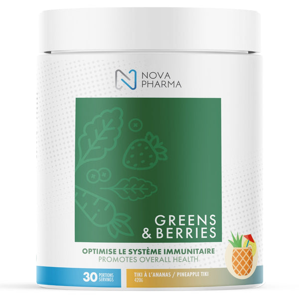Nova Pharma Greens - 30 Servings Pineapple Tiki - Superfoods (Greens) - Hyperforme.com
