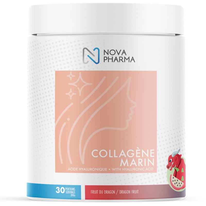 Nova Pharma Marine Collagen - 30 Servings Dragon Fruit - Collagen Supplements - Hyperforme.com
