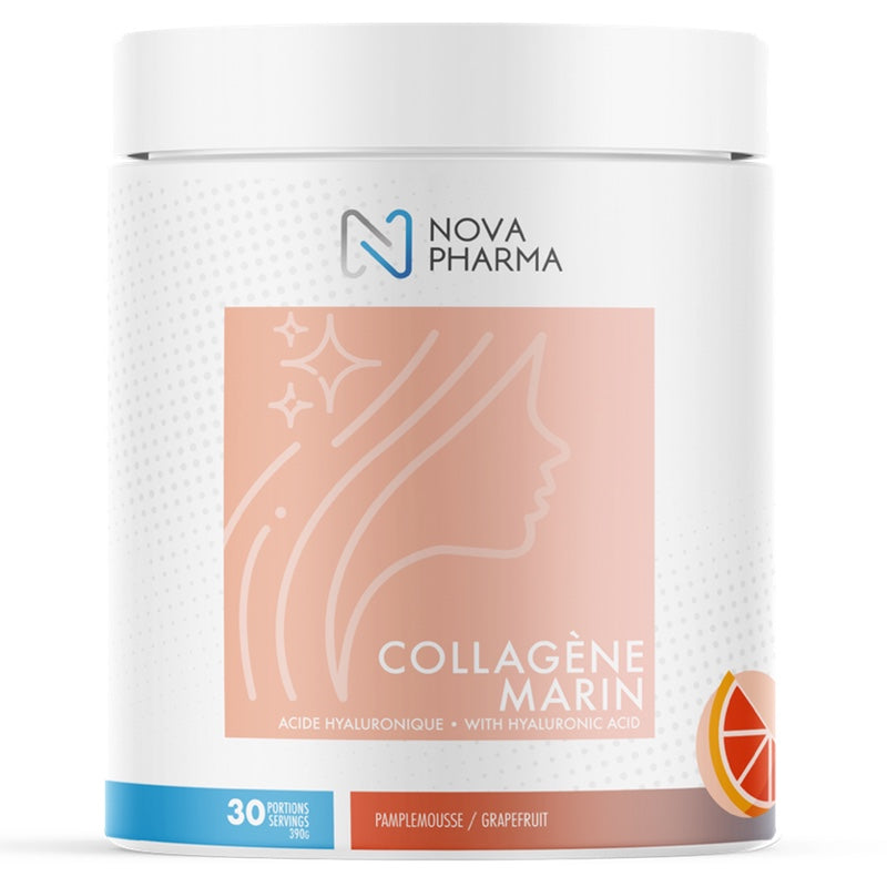 Nova Pharma Marine Collagen - 30 Servings Grapefruit - Collagen Supplements - Hyperforme.com