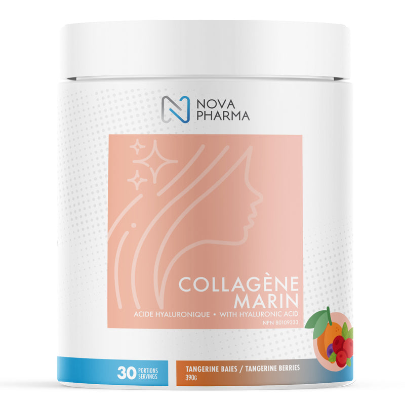 Nova Pharma Marine Collagen - 30 Servings Tangerine Berries - Collagen Supplements - Hyperforme.com