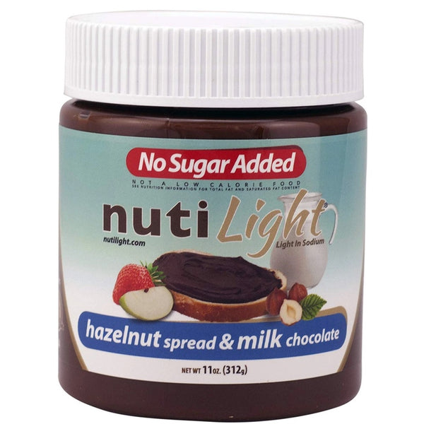 NutiLight Hazelnut Spread - 312g Hazelnut & Milk Chocolate - Snacks - Hyperforme.com