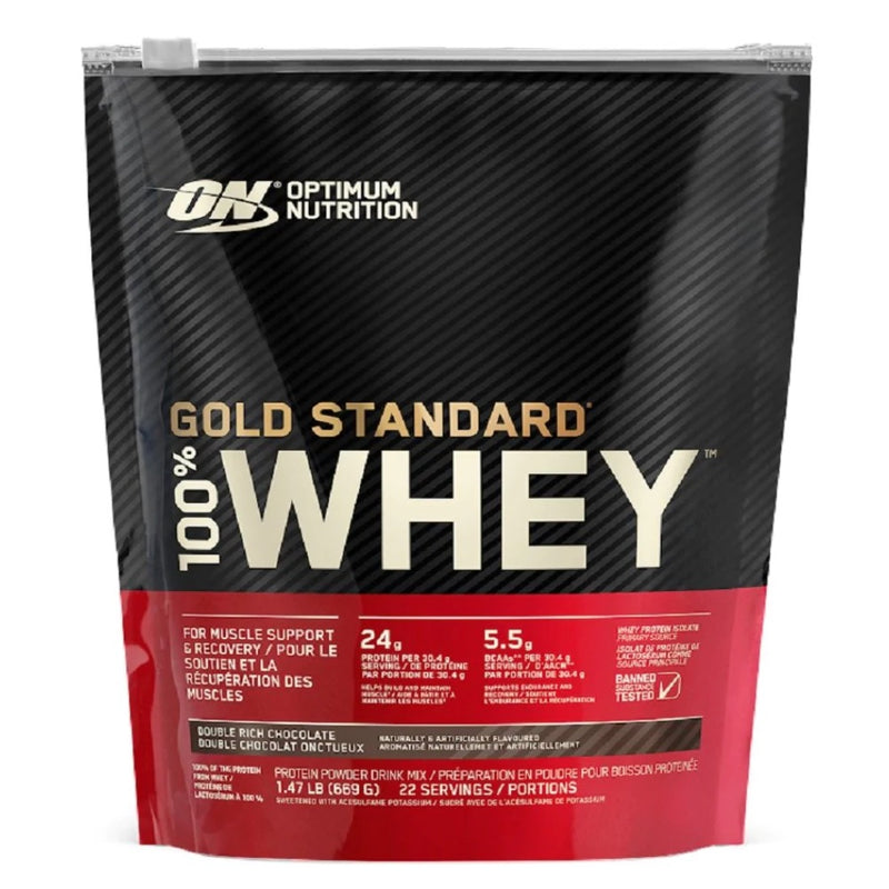 ON Gold Standard Protein - 1.5lb Double Rich Chocolate - Protein Powder (Whey) - Hyperforme.com