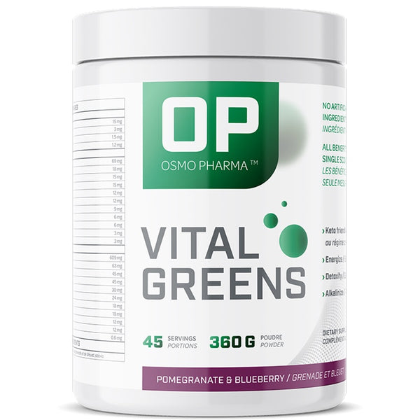 Osmo Pharma Vital Greens Pomegranate Blueberry - 45 Servings - Superfoods (Greens) - Hyperforme.com
