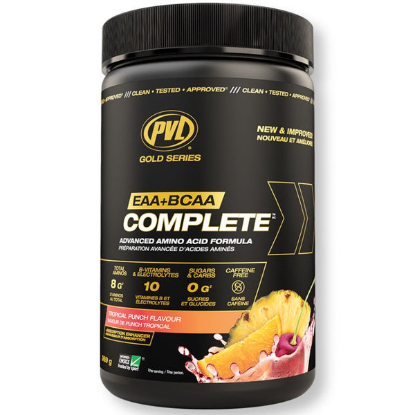 PVL Gold Series EAA + BCAA Complete - 30 Servings Tropical Punch - EAA - Hyperforme.com
