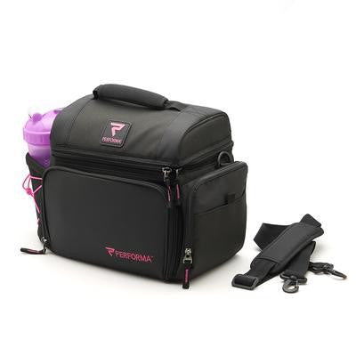 Performa All in One 6 Meal Cooler Bag -Pink/Black Default Title - Lunch Boxes & Totes - Hyperforme.com