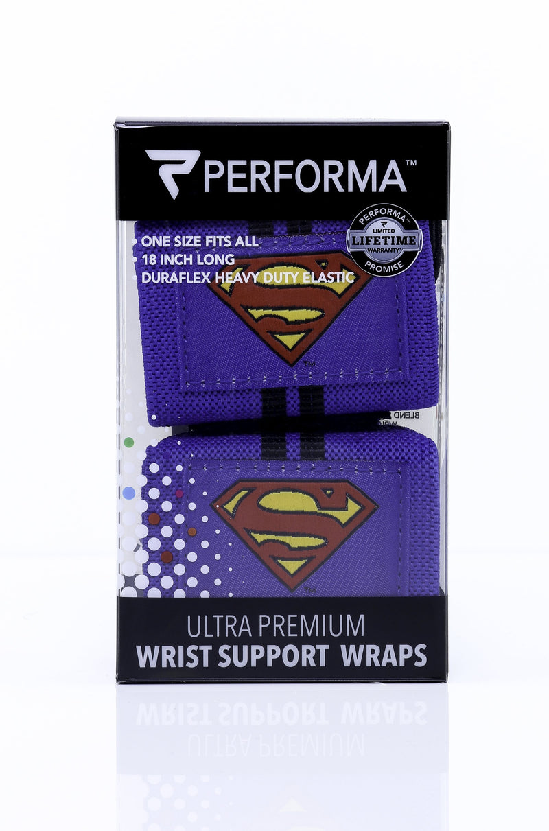 Performa Superman Wrist Wraps Default Title - Lifting Straps - Hyperforme.com