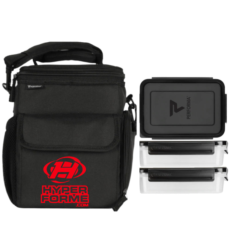 Hyperforme.com Performa Meal Cooler Bag - 3 meals Red Logo - Lunch Boxes & Totes - Hyperforme.com