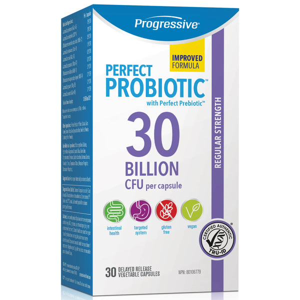 Progressive Probiotiques Parfaits 30 milliards - 30 capsules