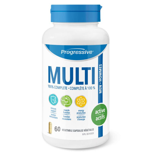 Progressive MultiVitamin Active Men - 60 caps - Vitamins and Minerals Supplements - Hyperforme.com