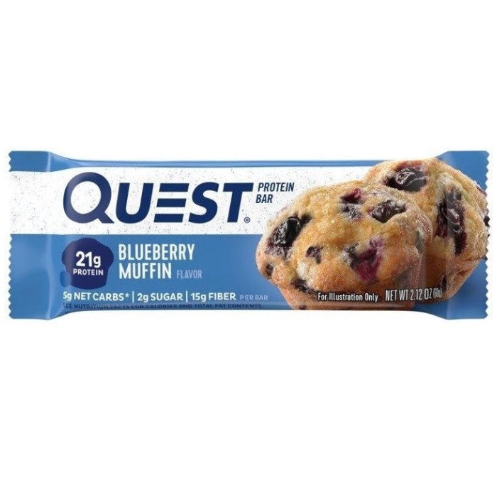 Quest Bars - 1 Bar Blueberry Muffin - Protein Bars - Hyperforme.com