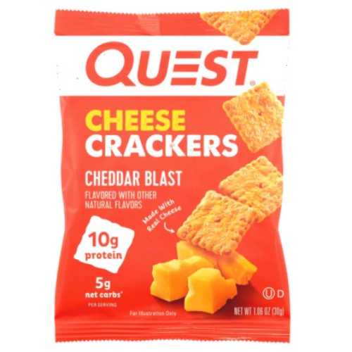 Quest Nutrition Cheese Crackers - 1 Bag - Snacks - Hyperforme.com